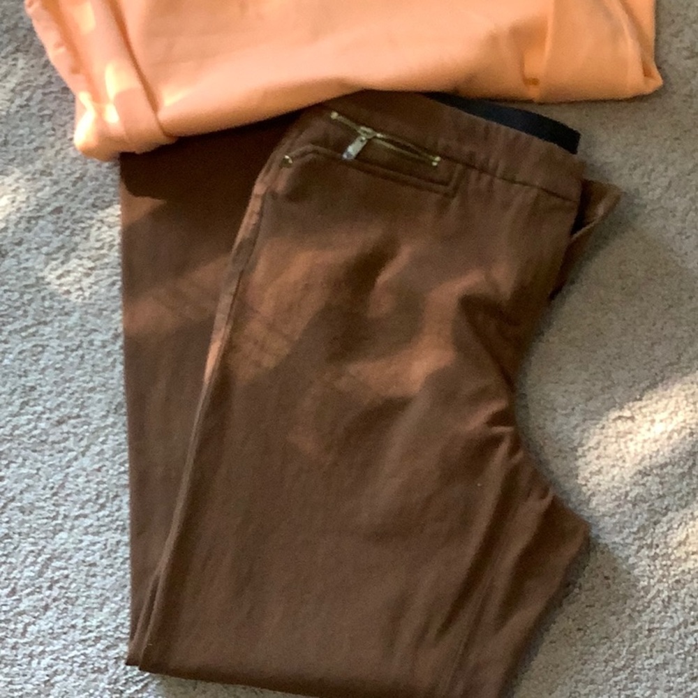 ❤️RAFAELLA classic rusty brown size 10P pants